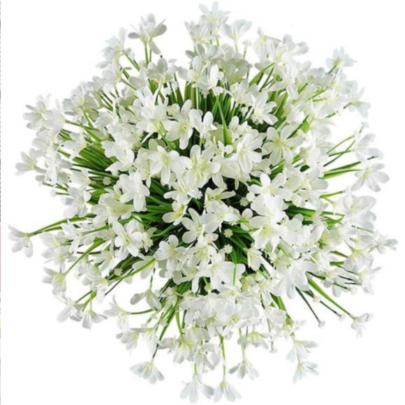 8Bundles Artificial Daffodils Flowers,FakeArtificial Greenery UVResistant(White) - Picture 5 of 9